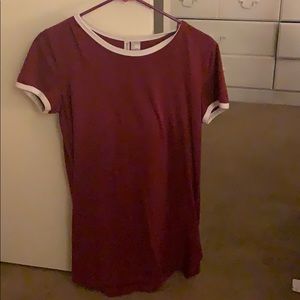 Short burgundy dress